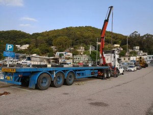 提供7米吊機車，吊臂車從廣州到香港九龍中港運輸服務 吊臂運輸車